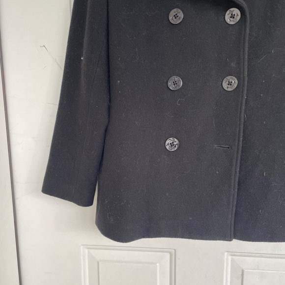 Gap Factory Jackets \u0026 Coats | Gap Wool Blend Double Breasted Collar Peacoat Size S | Color: Black | Size: S | Edgyexchange's Closet